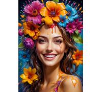 ENJOY puzzle ragazza floreale 1000 pezzi