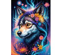 Puzzle magico ritratto di lupo 1000 pezzi