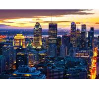 Enjoy - Puzzle Skyline di Montreal di notte, Canada - 1000 Pezzi