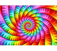 Enjoy - Puzzle Spirale arcobaleno psichedelico - 1000 Pezzi