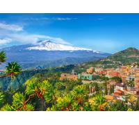 Enjoy - Puzzle Vulcano Etna e Taormina, Sicilia - 1000 Pezzi