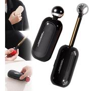 Enjoy - Rullo per pelucchi 2 in 1, lavabile, riutilizzabile, portatile, retrattile, in gel, per vestiti, mobili, peli di cani e gatti (nero, 2 pezzi)