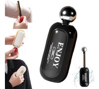 Enjoy - Rullo per pelucchi portatile, 2 in 1, lavabile, con spazzola per la rimozione dei peli nascosti, riutilizzabile, per vestiti, mobili, peli di animali domestici (nero)
