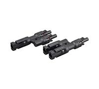 enjoy solar® 1 coppia Spina e presa solare per cavi con sezione di 4-6mm² Splitter a Y a 2 vie per il collegamento in parallelo