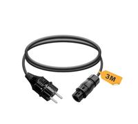 enjoy solar® Cavo di collegamento 3m per microinverter - Betteri® BC01 a Schuko, Plug & Play, compatibile con impianti fotovoltaici da balcone