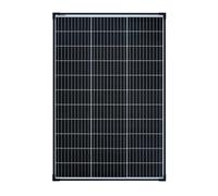 enjoy solar 100W 12V Pannello solare monocristallino, 182mm Celle solari 10 Busbars Pannello solare ideale per camper, sistema di balconi, case da giardino, barca