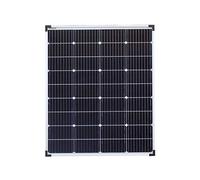 enjoy solar® Modulo Solare Monocristallino 100W 12V (XL) - Celle PERC 166x166mm con 9 busbars - Ideale per camper, impianti da balcone, casette da giardino, barche