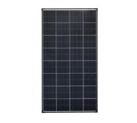enjoy solar® Modulo Solare Monocristallino 180W 12V, PERC 9BB - Ideale per camper, impianti da balcone, casette da giardino, barche (Cornice Nera)