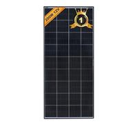 enjoy solar® Modulo Solare Monocristallino 200W 12V, PERC 9BB - Ideale per camper, impianti da balcone, casette da giardino, barche (Cornice Nera)