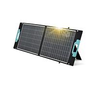 enjoy solar Pannello solare 100W 12V Pannello solare pieghevole portatile con 3 porte USB e uscita CC per smartphone, laptop, casa, capannoni, camper, tetto, roulotte, camper, barche marine e off-grid