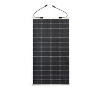 enjoy solar® Pannello Solare Semiflessibile Monocristallino 200W 24V ETFE, Celle Solari 182 * 182mm con 10 Busbars - Ideale per Camper, Impianto da Balcone, Casetta da Giardino, Barca