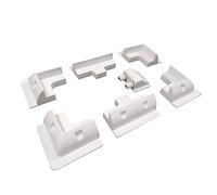 enjoy solar Set di montaggio in ABS Supporto per moduli solari 7 pezzi in bianco con passaggio per il tetto, ideale per camper, caravan e barche.