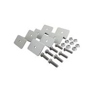 enjoy solar Staffa a Z in alluminio 50 mm per moduli solari con cornice, adatta a tutte le larghezze dei moduli (viti e dadi inclusi)