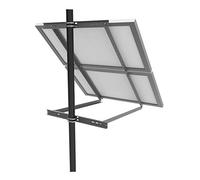 enjoy solar Supporto a palo regolabile in alluminio con angolo di inclinazione 30° -60° per pannello solare Duo, modulo solare, adatto per larghezza modulo 100-680 mm ( viti e dadi inclusi)
