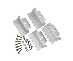 enjoy solar Supporto a Z in alluminio con staffa ad ala per moduli fotovoltaici con cornice, adatto a tutte le larghezze dei moduli (viti e dadi inclusi)