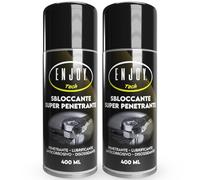 ENJOY TECH Sbloccante Spray Professionale 2x400ml - Lubrificante Penetrante Sciogli Ruggine per Viti, Bulloni e Serrature Bloccate. Ideale per Manutenzione Auto, Moto, Bici e Fai da Te. Made in Italy