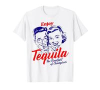 Enjoy Tequila Breakfast of Champions Retro | Drinkers Maglietta