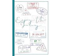 Enjoy the Journey Notebook: Travel Themed Notebook | 6x9” Double-Sided Lined Journal - 120 Pages Aesthetic Writing Notebook for Adults, Teens & Students | Great for Travel, Work, School or Gifts