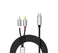 ENJOY-UNIQUE Cavo RCA Audio Ausiliario Adattatore USB C Tipo C a 2RCA Jack Maschio 6,6FT/2M Compatibile con iPhone 15 Pro Max,Samsung Galaxy Phone per amplificatore HiFi/Home Cinema/Altoparlante