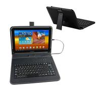 ENJOY-UNIQUE Custodia per tablet da 9,7-11 pollici con tastiera esterna QWERTY USB C compatibile con Samsung Galaxy Tab A8 A7, Fire HD, Googee U10, Blackview, Nokia T20, Lenovo Tab M10