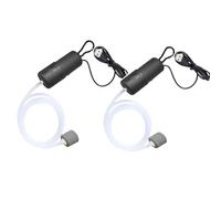 ENJOY-UNIQUE Ossigenatore Per Acquario Pompa ad Aria per Acquario Mini USB Aeratore Acquario Serbatoio di Pesce Gorgogliatore di Ossigeno con Pietra d'aria, 2 PCS