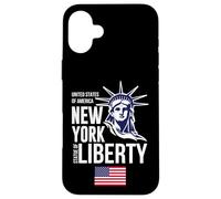 Enjoy Wear Cool NYC New York City Statue of Liberty Graphic Custodia per iPhone 16 Plus