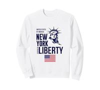 Enjoy Wear Cool NYC New York City Statue of Liberty Graphic Felpa