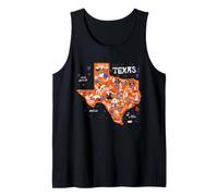Enjoy Wear Cool Texas Map Tee Shirts, Wild Texas USA Canotta