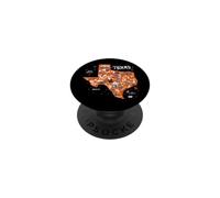 Enjoy Wear Cool Texas Map Tee Shirts, Wild Texas USA PopSockets PopGrip Adesivo
