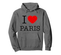 Enjoy Wear I Love Pairs Graphic Tees - Paris Novelty Graphic Felpa con Cappuccio