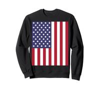 Enjoy Wear Illustration USA Flag Novelty Graphic Designs Felpa