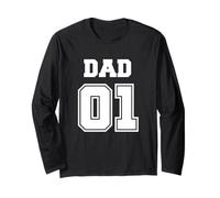 Enjoy World No.1 Dad 01 Sport Style, Best Cool Dad Ever Maglia a Manica