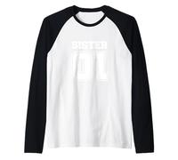 Enjoy World No.1 Sister 01 Sport Style, Best Sister Ever Maglia con Maniche Raglan