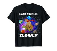 Enjoy Your Life Slowly Turtle Sloth Funny Sloths Turtles Maglietta