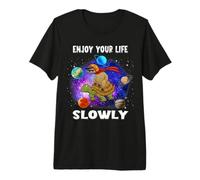Enjoy Your Life Slowly Turtle Sloth Funny Sloths Turtles Maglietta Premium