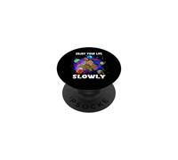 Enjoy Your Life Slowly Turtle Sloth Funny Sloths Turtles PopSockets PopGrip Adesivo