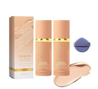Enjoyaitlife Foundation 4 in 1, 4 in 1 Foundation Concealer, Hydrating Full Coverage Concealer, Long-Lasting, Skincare, Suitable for Various Skin Types (2Pcs, 30g)