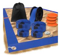 Enjoyard Linee del Campo da Beach Volley Linee di Confine del Campo da Beach Volley Linee Laterali e di Fondo 16m X 8m Beach Volley Ufficiale Dimensioni del Campo da Pallavolo sulla Sabbia Set di