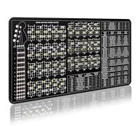 Enjoyard Tappetino per allenamento per basso a 4 corde, tappetino per la teoria della chitarra basso, con note sulla tastiera, note di accordi per basso e chitarra, conosce gli accordi, formula