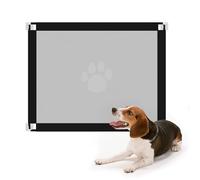 Enjoying Cancelletti per scale per animali domestici, 100 x 80 cm, cancelli per cani e gatti, cancello per cani in rete per porta, cancello per cani da assemblare, per corridoi, senza foratura o