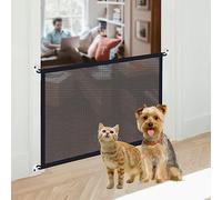 Enjoying Cancello Magico di Sicurezza per Animali Domestici, Elastico per Cani, Protezione per Porte e Cucina, Schermo per Cani e Gatti Delicati, 110 cm x 72 cm
