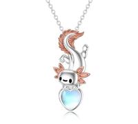enjoylifecreative Collana a forma di animale, in argento Sterling 925, con ciondolo a forma di animale, regalo per donne, ragazze, uomini, amanti degli animali, Argento sterling, Nessuna pietra
