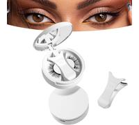 Enjuvie Magnetic Eyelashes with Applicator,2025 New Enjuvie Magnetic Lash Kit,Waterproof MagneticEye lashes Kit Easy To Put On,Reusable No Glue/Liner Needed Effortless Natural Look Glam (A6)