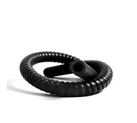 ENKATEC® Ultraflex 1000mm Silikonschlauch Spiralschlauch Stahldrahtspirale ID 13-54mm, Farbe :Schwarz, Innendurchmesser:25mm