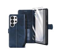 ENKAY Crystal Portafoglio CUSTODIA per Samsung Galaxy S26 Ultra, Blu notte