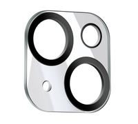 Enkay, Vetro temperato fotocamera per iPhone 15 e 15 Plus, Nero trasparente