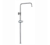 ENKI Asta per doccia saliscendi design angolato cromato in acciaio inox