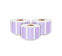 enKo - Etichette termiche dirette, 3 rotoli, 3000 etichette, colore: viola chiaro, 3 pezzi, 3000 etichette) - Etichette piccole color lavanda da utilizzare con zebra, stampante termica Rollo per etichette postali e indirizzi