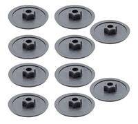 Enkotrade 10 tappi di copertura per viti antracite, Torx T15, 6 lobe, tappi decorativi per coprire con foro per la testa, inserire nel foro per la testa, tappi a vite