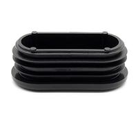 Enkotrade 10 tappi lamellari per tubo ovale, 20 x 40 mm, copertura tubo in polietilene di alta qualità, tappo, tappo, tappo, feltrini | tappi ovali